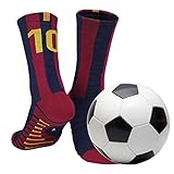 Halatua Individuelle Fußballsocken, rutschfeste Handtuchunterseite, Fußballsocken | Outdoor-Sport, Laufen, Radfahren, schnell trocknend, atmungsaktiv, Parkour-Socken