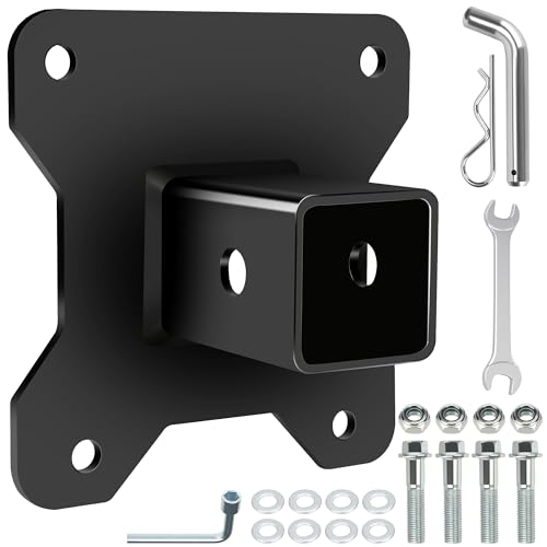 CILOYU 2 Inch Hitch Receiver Heavy Duty Steel UTV Trailer Hitch Adapter Replacement for 2014-2024 Polaris RZR XP1000 XP 4 1000 UTV ATV Accessories Bolt-On Bumper Tow Hitch Extender with 5/8 Hitch Pin by CILOYU - Used condition - US$34.29