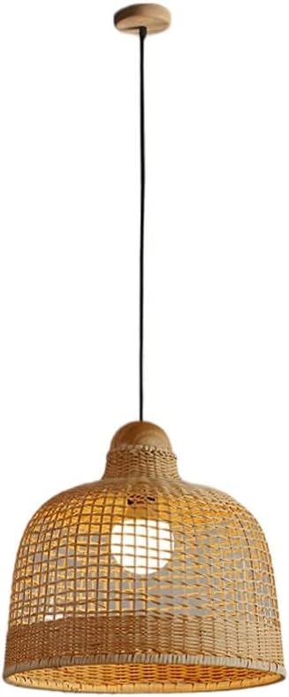 ARRBRR E27 Kroonluchter Rotan Werk Hanglamp Opknoping Licht Plafond Verlichting Armatuur Koepel Opknoping Plafondlamp Voor Woonkamer, Over Keuken, Slaapkamer Lamp