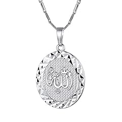 11. oval allah/platinum plated copper
