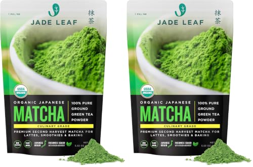 Image of Jade Leaf Matcha Organic Culinary Grade Matcha Powder - Japanese Green tea for Baking, Smoothies, Lattes, and Skin Care, 100g / 3.53 Ounce (Pack of 2)