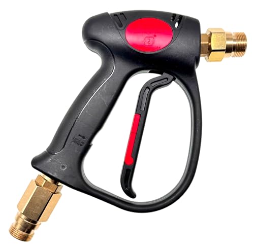 M&M Smartek Pistola de alta presión de repuesto con rosca externa TR22 para limpiadora de alta presión Karcher – Máx. 31 MPa (4500 PSI), caudal de 30 l/min, temperatura de 160 °C, rosca de latón,