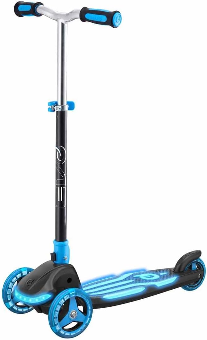Evo 3 Tekerlekli Katlanabilir Illuminate Işıklı Mavi Scooter