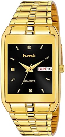 VILLS LAURRENS HMT-DLX BLK Quartz Original Gold Plated Day & Date Functioning Watch for Boys Analog Watch - for Men