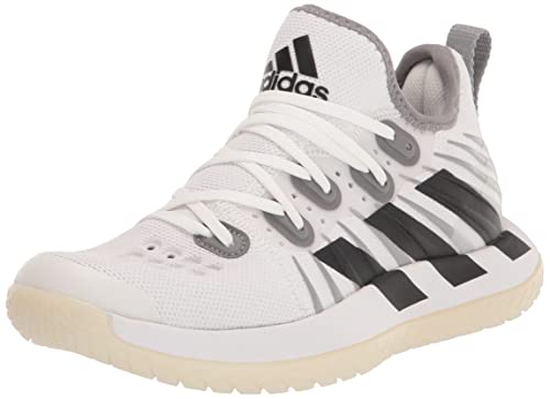 adidas Scarpe da corsa Stabil Next General da uomo, bianco/nero/grigio, 44 EU