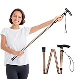 Shoulder Pulley for Physical Therapy, Foldable Shoulder Wand Rotator Cuff Rehab – Portable & Shoulder Reliever with Hook, Lightweight Stretching Tool – Durable Shoulder Exercise Equipment (Gold)