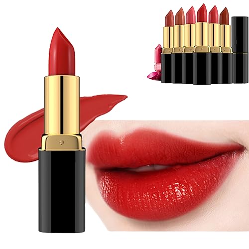 BIVOO Lápiz labial, rojo chino, de larga duración, a prueba de manchas, impermeable