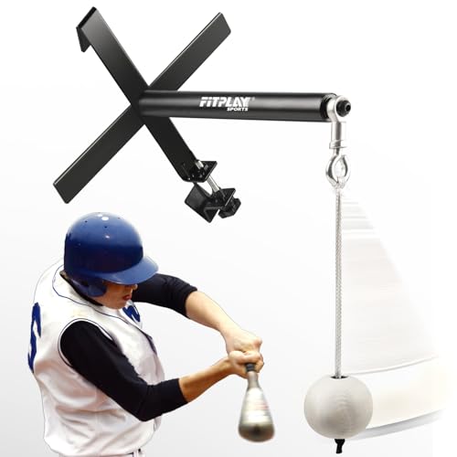 Auto-Reset Baseball Swing Trainer - Portable Hitting Trainer with Tethered