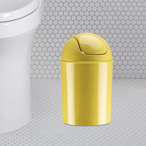 Umbra Mini Waste Can, 1.25 Gallon With Swing Lid (Yellow) #TOP3