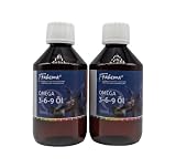 pahema Omega 3-6-9 Öl mit Bio Borretschöl - 100% Natur (2 x 250 ml)