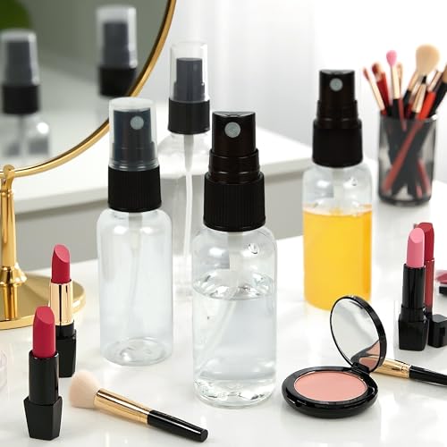 Axigundaone 50 Pcs 2oz/ 60ml Plastic Spray Bottle, Fine Mist Spray Bottles Refillable, Clear Plastic Travel Container for Perfume, Essential Oils by Axigundaone - Image 4
