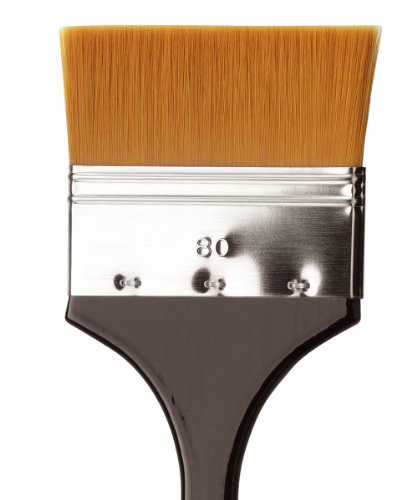 Image of da Vinci Watercolor Series 5088 CosmoTop Spin Paint Brush, Spalter Synthetic with Black /Red Handle, Size 80 (5088-80)