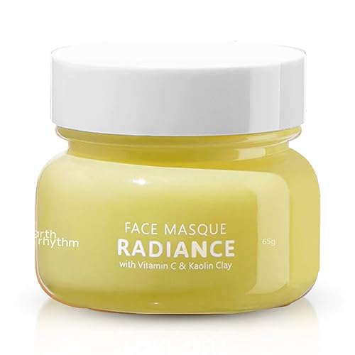 Earth Rhythm Radiance Face Masque with Vitamin & Kaolin Clay | Brightens Skin, Draw Out Deep Seated Impurities, Lighten Spots & Hyperpigmentation – 65 gm