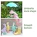 WAYUTO Duck Family Garden Ornaments Resin Duck Family Lawn Statue Outdoor Duck with Umbrella Figurines Decorations Yard Art Lawn Accessories Yard Garden Duck Statues Office Outdoor Ornaments Gifts