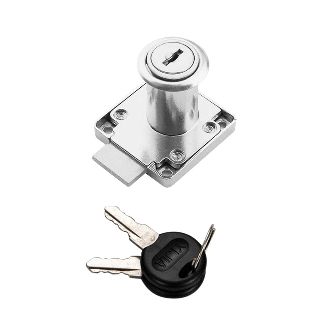 Courtieyeardceastea Office Desk Drawer Locker Cupboard Closet Security Lock Silvery 32Mm
