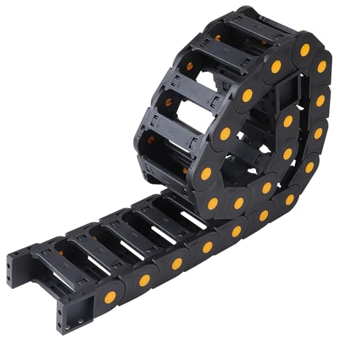 MIGUBIGU Cadena de Arrastre de Cable 25 x 77MM de Nylon, Cadena Portacables 1M Largo, Cable de Cadena de Arrastre para Impresora 3D CNC Máquinas, Longitud Ajustable, Desmontable