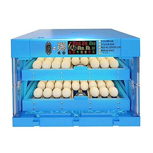 ZFF Egg Incubator Automatic Turning 128 Eggs Digital Poultry Hatcher With Egg Testing Light, Intelligent Brooder For Chicken Duck Dove Quail