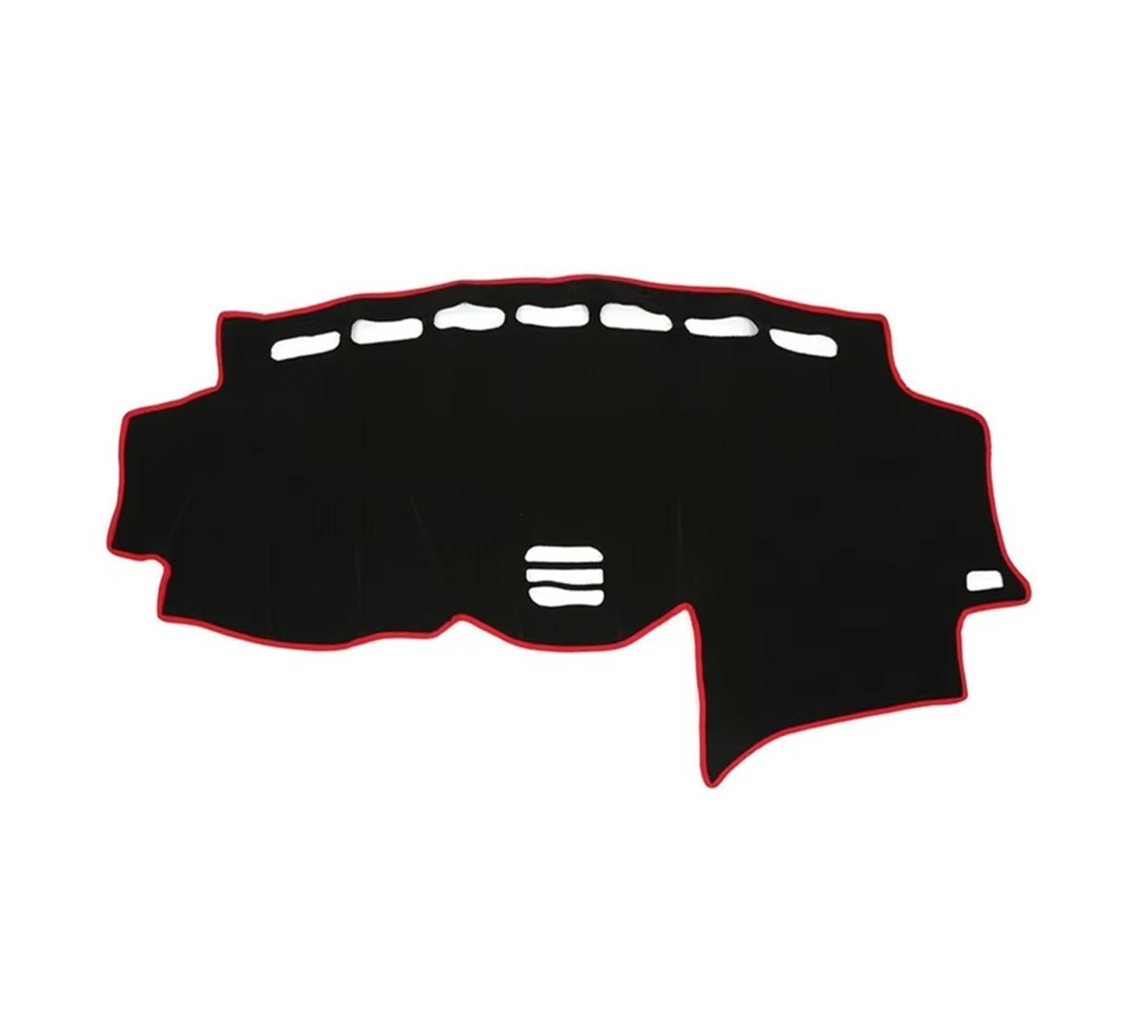 Center Konsole Für Toyota Für Harrier 04-2013 Dashboard Abdeckung Matte Dash Sonnenschirm Teppich Zubehör Auto Dashmat Armaturenbrett Matte Interior | Black(Red Edge)LHD