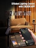 Światło wideo, COLBOR Wonder W60 60 W Przenośny reflektor wideo 345g ciągłe oświetlenie DC/typ C z aplikacją do filmowania wywiadów transmisja w pomieszczeniach na zewnątrz, światło-wideo-reflektor