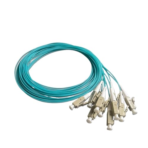 Pigtail de fibre multimode FTTH LC/UPC OM3 10 cœurs raccordement baie