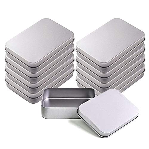 N 8 Piezas de Metálicos Rectangulares de Latas, Lata Vacía de Metal...