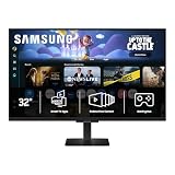 Samsung 32-Inch M5 (M50F) Series FHD Smart Monitor with Streaming TV, Speakers, HDR10, Gaming Hub, Multiple Ports, Workout Tracker, Vision Accessibility Tools, Black, LS32FM502ENXZA