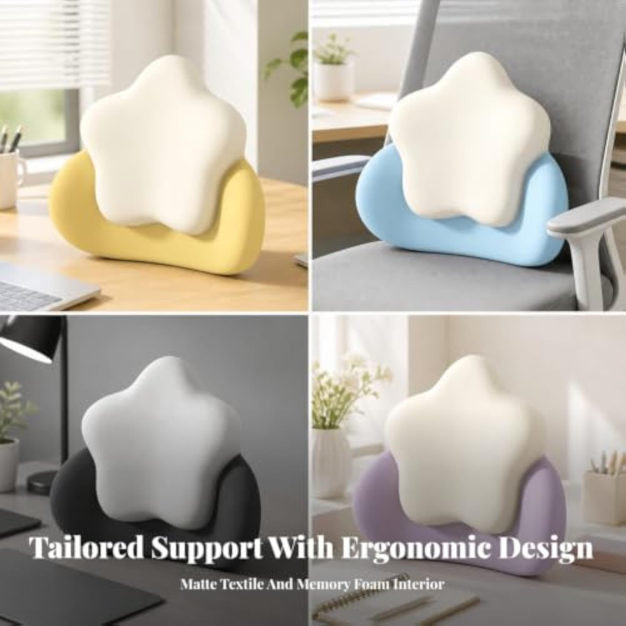 Ergonomic Memory Support Pillow for Office Workers and Students