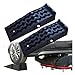 Heavy Duty 7 Ton Plastic Car Lifting Ramps, Anti-Slip Automotive Vehicle Garage Ramps for Safe Lifting