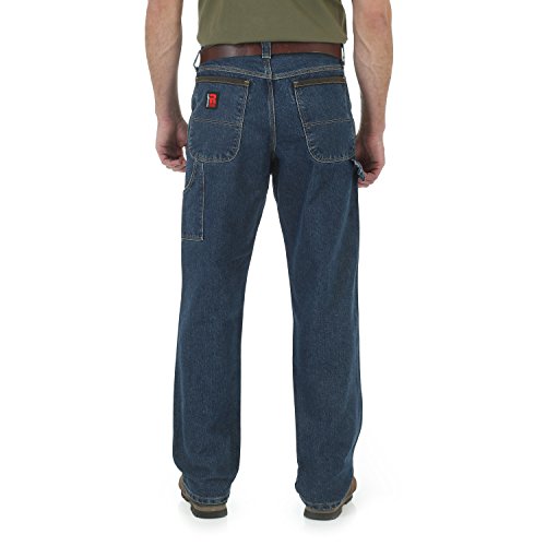 Wrangler Riggs Workwear Men's Cool Vantage Carpenter Jean, dark stone, 32x32