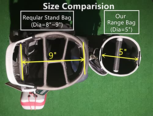 C9 Ii A99 Golf Practice Sunday Range Pencil Carry Stand Bag Removable Top Blue #TOP3