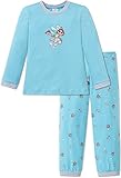 Schiesser Mädchen Zweiteiliger Schlafanzug Lang, Blau (Türkis 807), 140