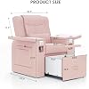 Artist hand Pedicure Spa Chair, Massage Chair, with Smart Foot Bathtub, Hand Wash, Salon Chairs for Manicure, Foot Bath (Pink)