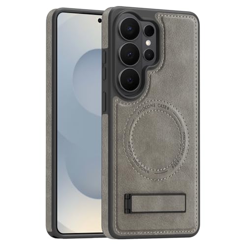 Image of Lunivop for Samsung Galaxy S26 Ultra Case PU Leather 6.9 inch Grey