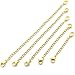 Produktbild Xinlie Kettenverlängerungen Magnetschließen Schmuckverschlüsse Magnetischer Karabiner Edelstahl Halskette Extender Kette Kettenverlängerung Halskette für Schmuckherstellung,4 Größen,Golden(5 Stück)