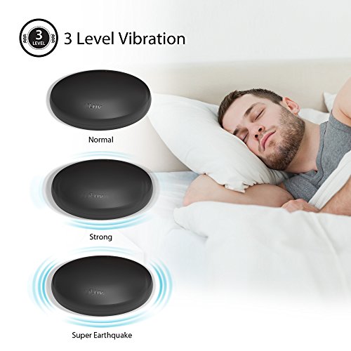 iLuv Time Shaker Wow Vibrating Bed Shaker Alarm Clock for Heavy Deep Sleepers, LED Display, Super Loud Panic Alert, Flashing Red Alert Light, Multiple Vibration Levels, Dual Alarm, USB Charging Port - Thumbnail 5