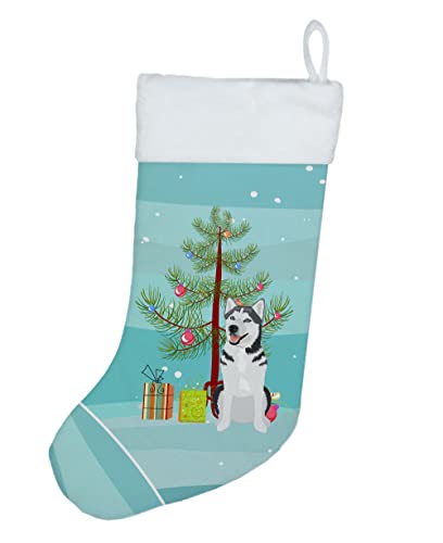 Siberian Husky Christmas Stocking
