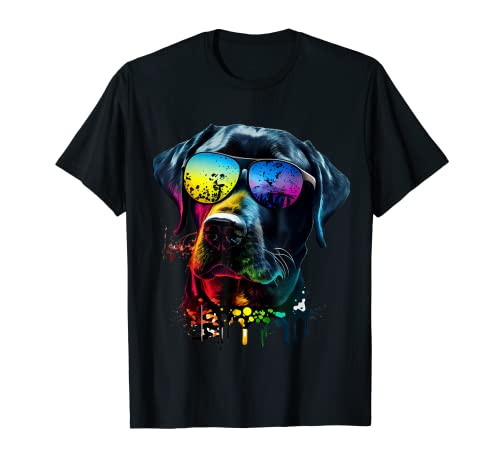 Labrador Retriever Perro de paseo Abanicos Gafas de sol Perr Camiseta