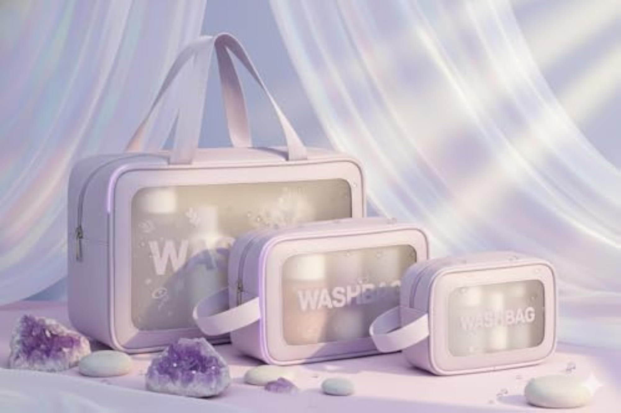 PVC Makeup Bag Travel Toiletries Organizer Cosmetic Bags