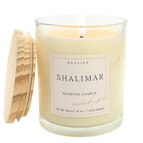 Scented Candle Shalimar –Our Version with Bergamot, Rose & Jasmine,