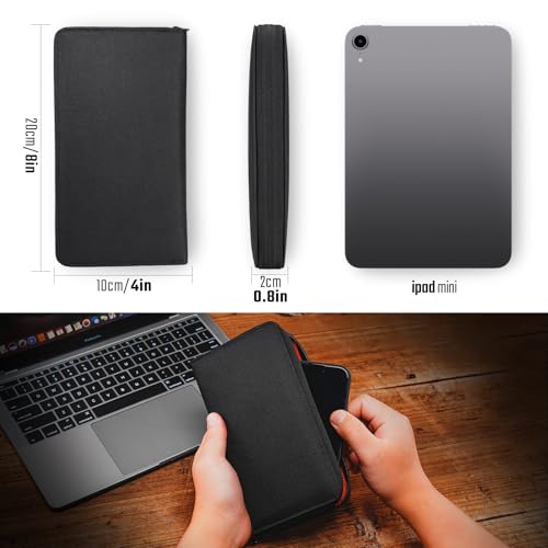 PC2 EDC Long Wallet, Portable Men's Clutch Bag for Storage Cash and Phone, Durable Large Zippered Purse with Coin Pocket and Card Slots(Black)4