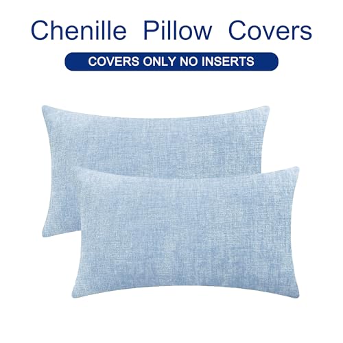 image for CaliTime Throw Pillow Covers Decorative 12 X 20 Inches Pack of 2 Cozy 