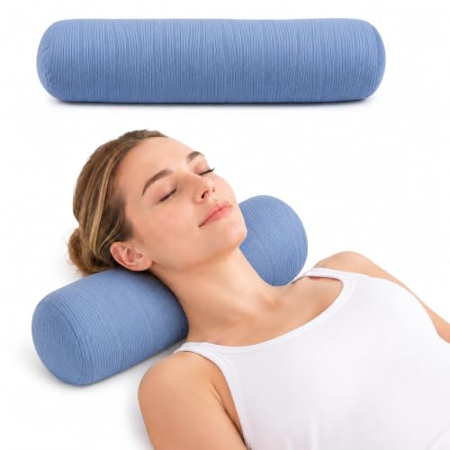Neck Roll Pillow, Cervical Neck Pillow Bolster Pillow for Sleeping