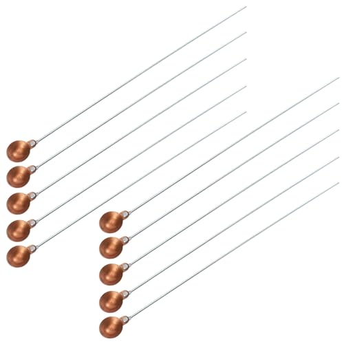 Cucharas de combustión de cobre y hierro de alta rigidez estructural para laboratorio, 10 unidades