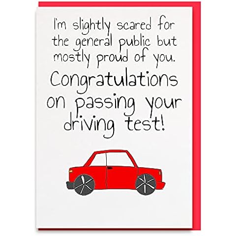 Funny Passed Driving Test Card Cover