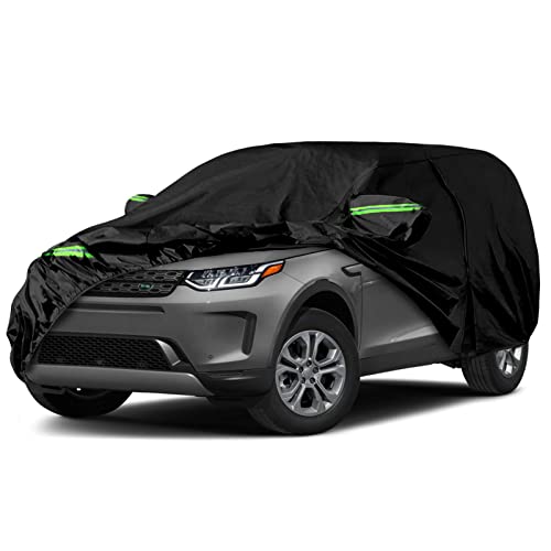 Image of Waterproof Car Cover Replace for 2014-2025 Land Rover Discovery Sport, 6 Layers All Weather Car Covers with Zipper Door & Windproof Bands for Snow Rain Dust Hail Protection (Discovery Sport)