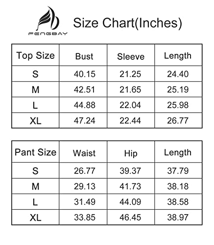 Fengbay Two Piece Outfits For Women,Long Sleeve Crewneck Pullover Tops And Pants Sweatsuits Lounge Set With Pockets #TOP4