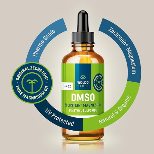 Image of DMSO 60% with Magnesium 40% Glass Bottle - 3.38oz with Dropper