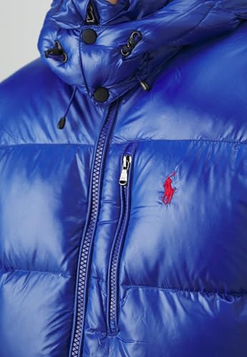 Image of POLO RALPH LAUREN Mens The Gorham Glossed Down Jacket (Royal Blue, 2XL)