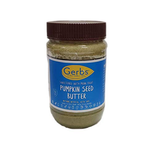Gerbs Pumpkin Seed Butter Sweetened, 14oz. Jar