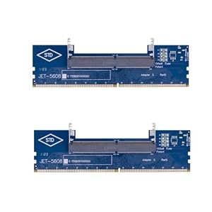 Ocnvlia RAM-Adapter DDR4 Laptop zu Desktop SO-DIMM zu PC DIMM 2 Stück Speicherkarte Laptop RAM zu PC Desktop Testmodul